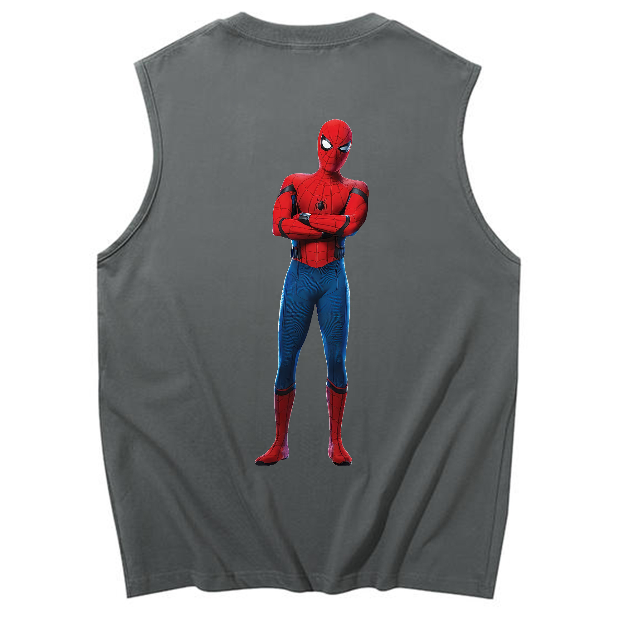 （画像用） Spider Man スパイダーマン コットン100％タンクトップ（背面プリント）